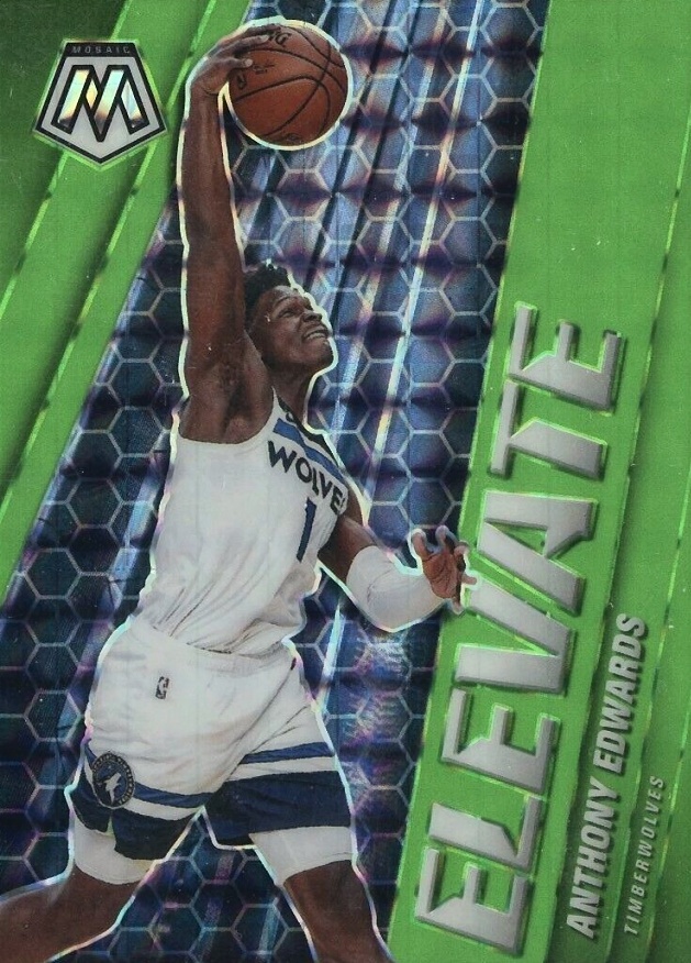 2020 Panini Mosaic Elevate Anthony Edwards #12 Basketball Card