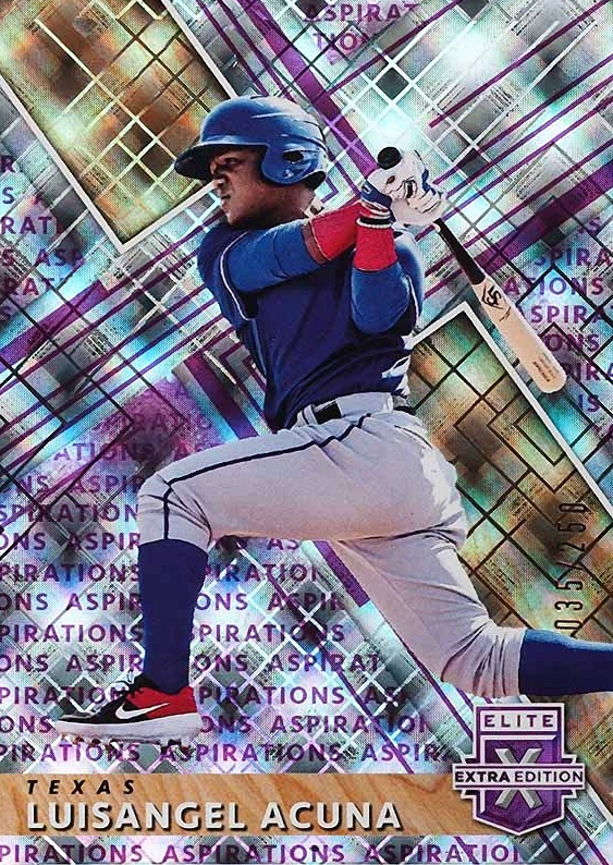 2019 Panini Elite Extra Edition Luisangel Acuna #169 Baseball Card