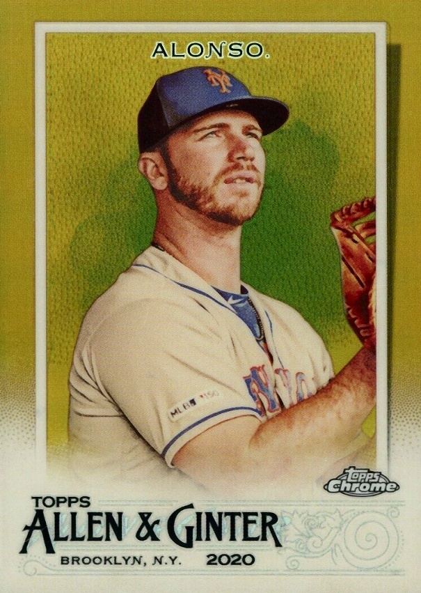 2020 Topps Allen & Ginter Chrome Pete Alonso #34 Baseball Card