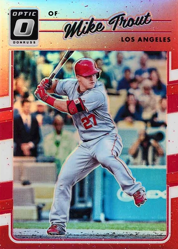 2017 Panini Donruss Optic Mike Trout #107 Baseball Card