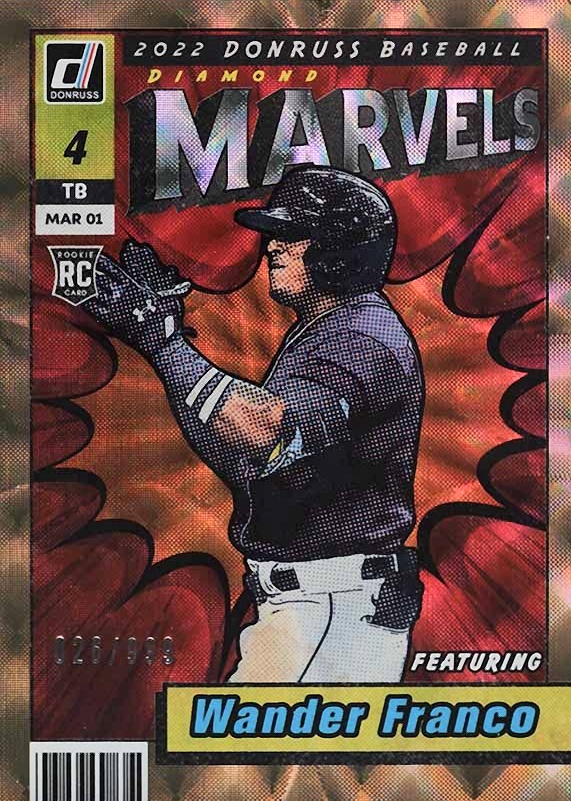 2022 Panini Donruss Marvels Wander Franco #M8 Baseball Card