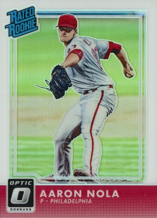 2016 Panini Donruss Optic Aaron Nola #37 Baseball Card