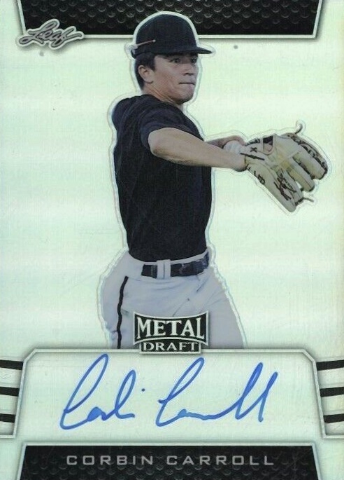 2019 Leaf Metal Draft Autographs Corbin Carroll #BACC1 Baseball Card