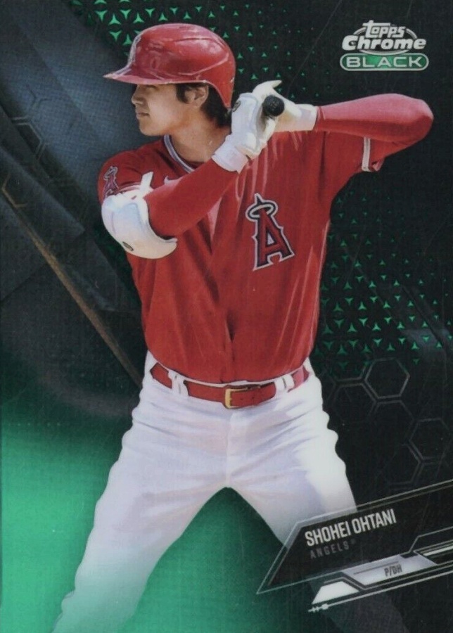 2021 Topps Chrome Black Shohei Ohtani #84 Baseball Card