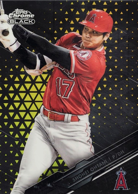 2020 Topps Chrome Black Shohei Ohtani #14 Baseball Card