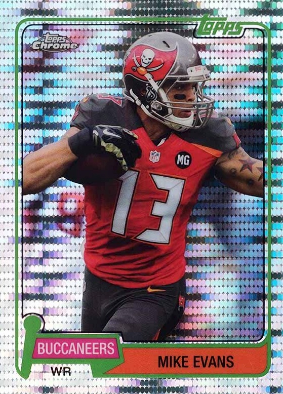 2015 Topps Chrome 60th Anniversary Mike Evans #ME Football Card