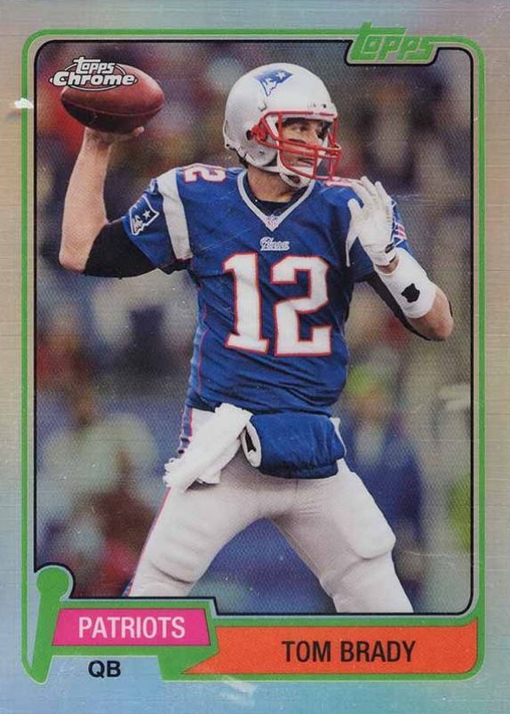 2015 Topps Chrome 60th Anniversary Tom Brady #TBRA Football Card