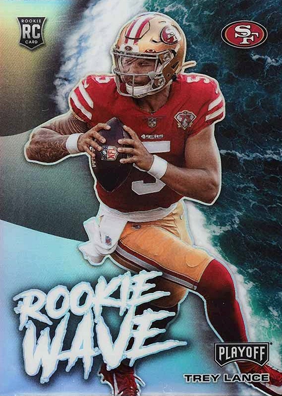 2021 Panini Playoff Rookie Wave Trey Lance #RWTLA Football Card