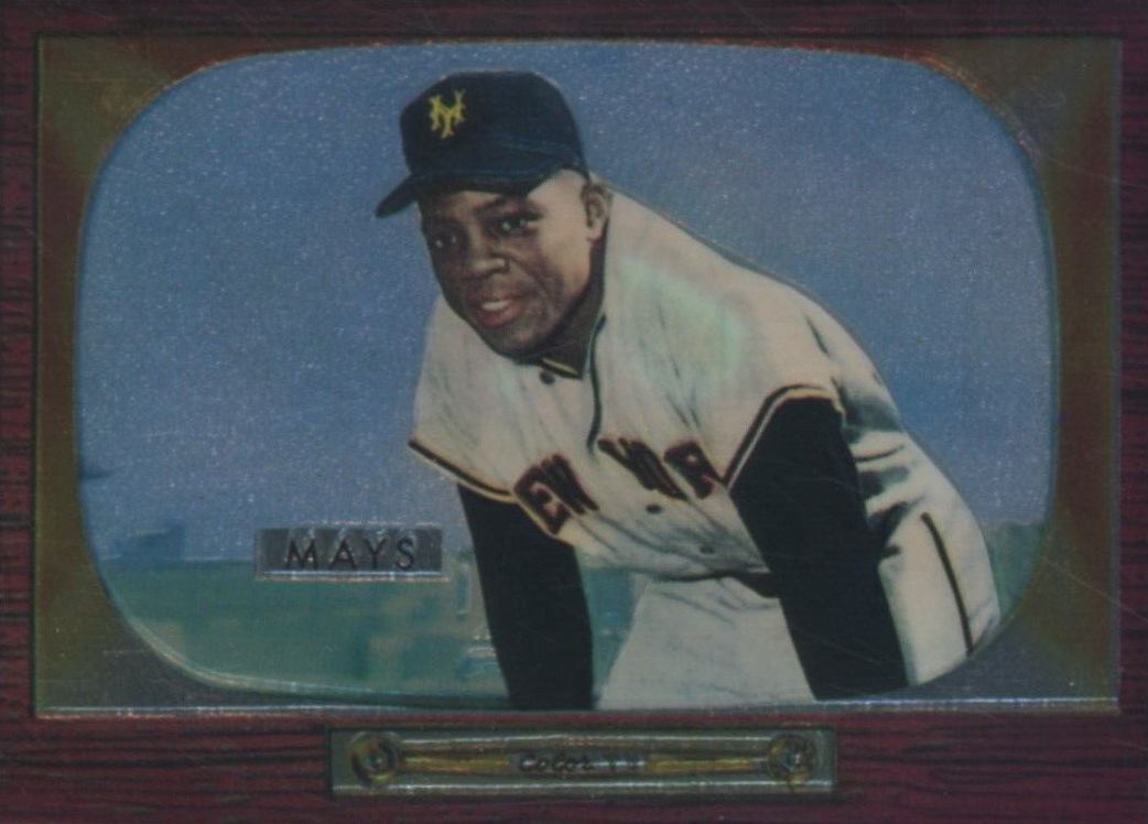 1997 Topps Willie Mays Finest 1955 Bowman Reprint #6 Baseball Card