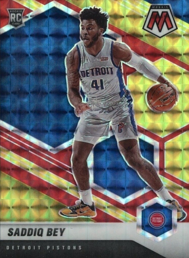 2020  Panini Mosaic Saddiq Bey #209 Basketball Card