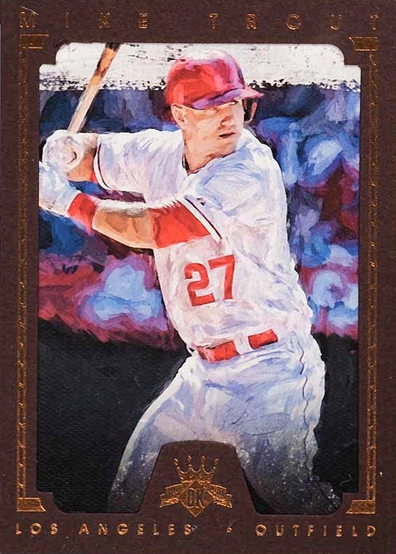 2016 Panini Diamond Kings Mike Trout #91 Baseball Card