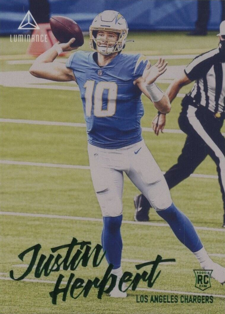 2020 Panini Chronicles Luminance Justin Herbert #203 Football Card