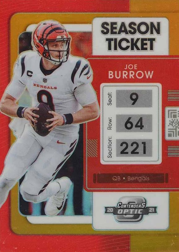 2021 Panini Contenders Optic Joe Burrow #8 Football Card