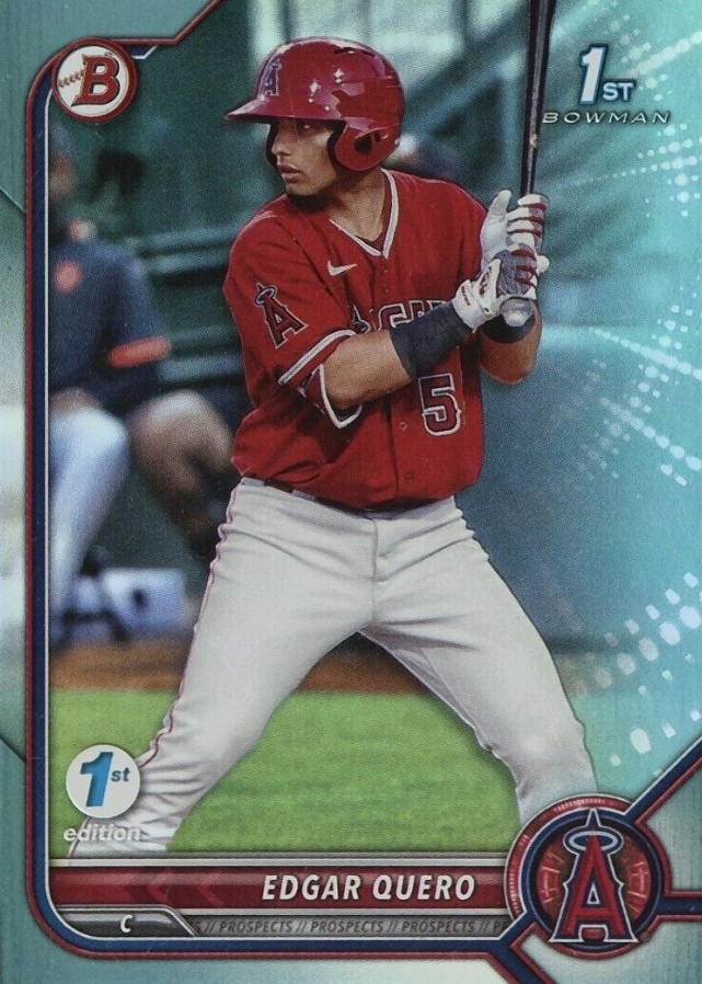 2022 Bowman 1st Edition Edgar Quero #BPPF123 Baseball Card