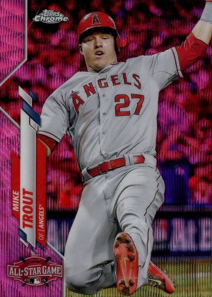 2020 Topps Chrome Update Mike Trout #U69 Baseball Card