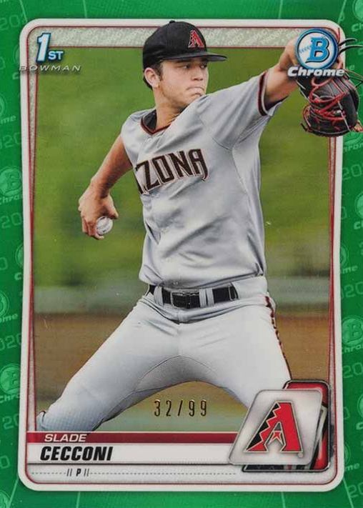 2020 Bowman Draft Slade Cecconi #BD85 Baseball Card