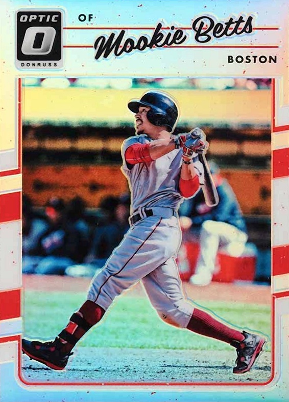 2017 Panini Donruss Optic Mookie Betts #77 Baseball Card