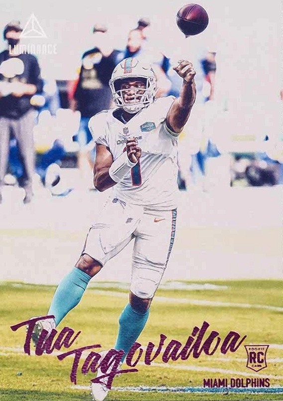 2020 Panini Chronicles Luminance Tua Tagovailoa #202 Football Card