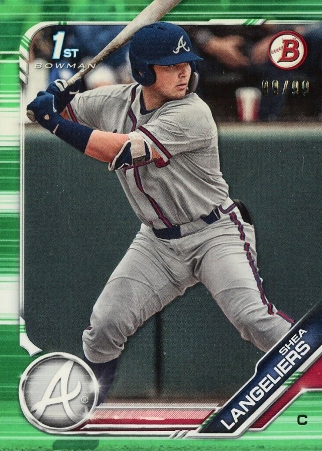 2019 Bowman Draft Shea Langeliers #BD67 Baseball Card