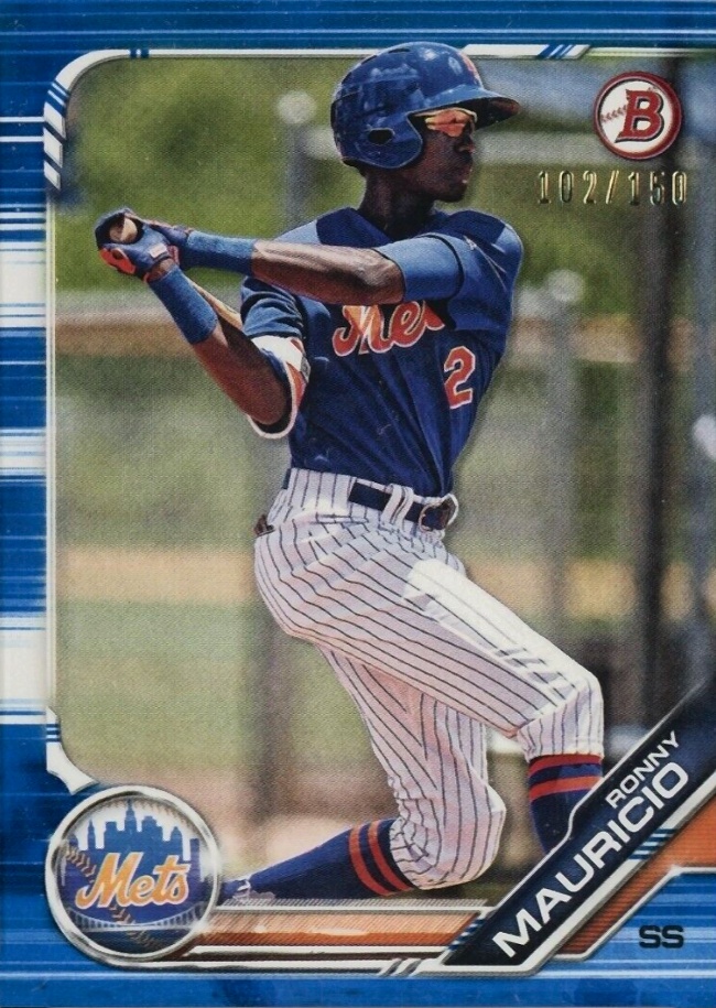 2019 Bowman Draft Ronny Mauricio #BD62 Baseball Card