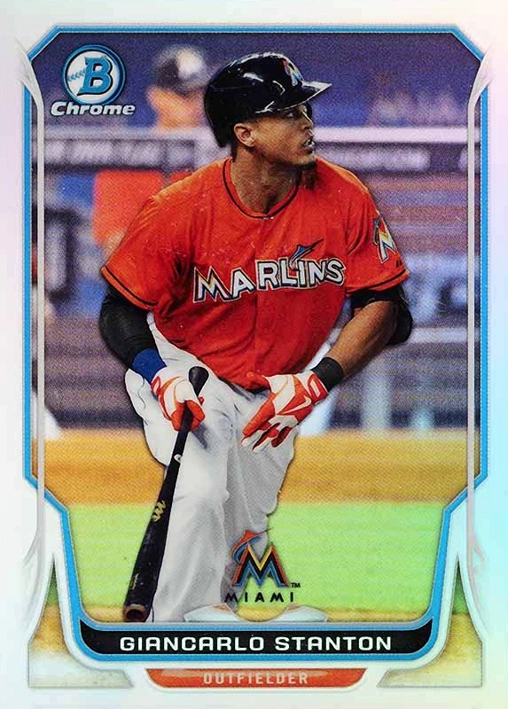 2014 Bowman Chrome Giancarlo Stanton #62 Baseball Card