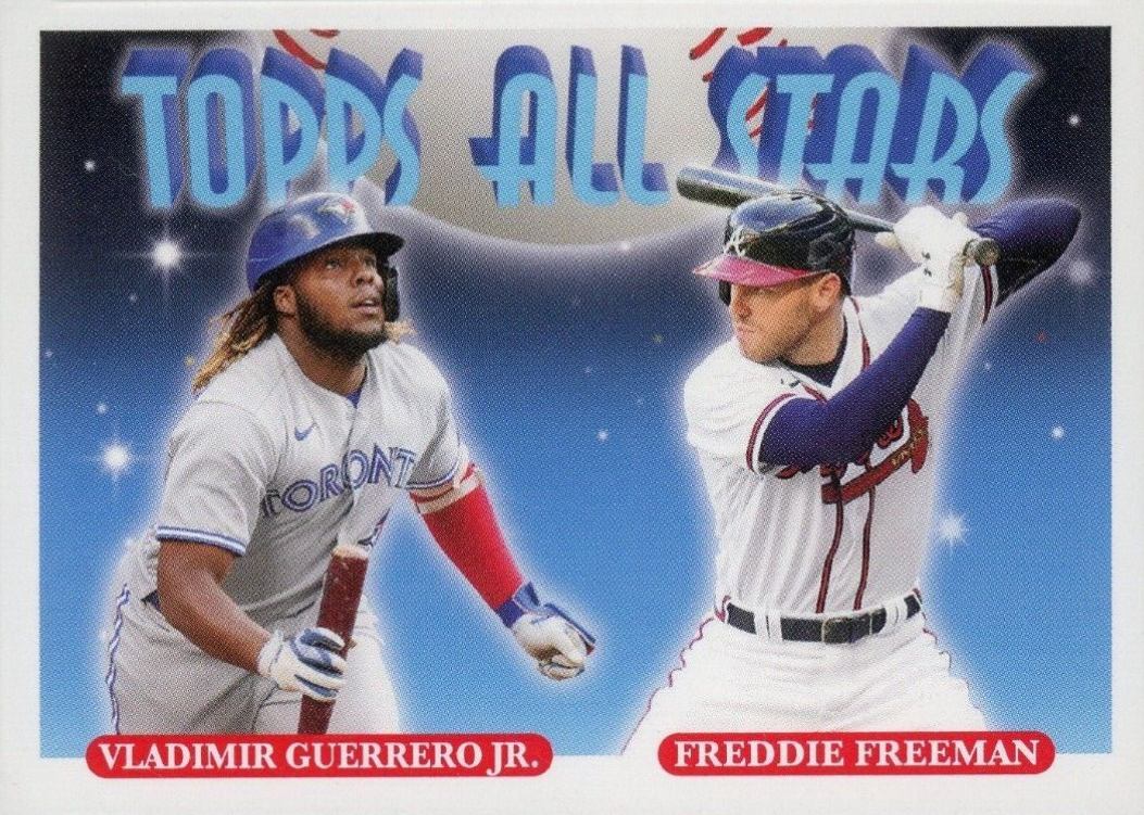 2021 Topps Throwback Thursday Freddie Freeman/Vladimir Guerrero Jr. #79 Baseball Card