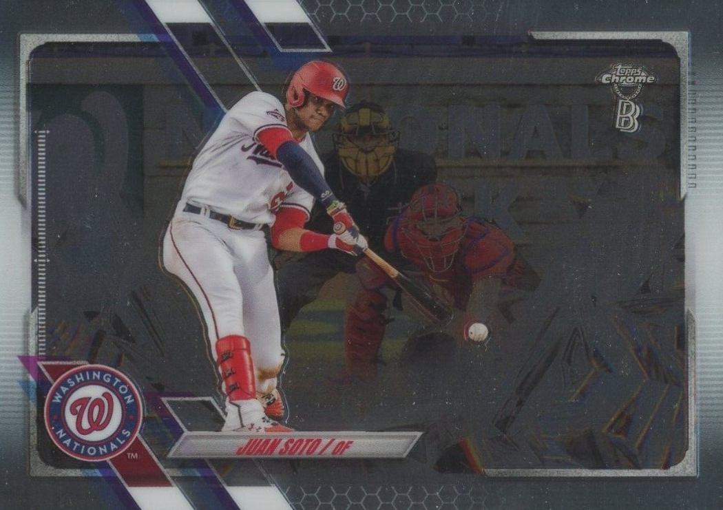 2021 Topps Chrome Ben Baller Juan Soto #150 Baseball Card