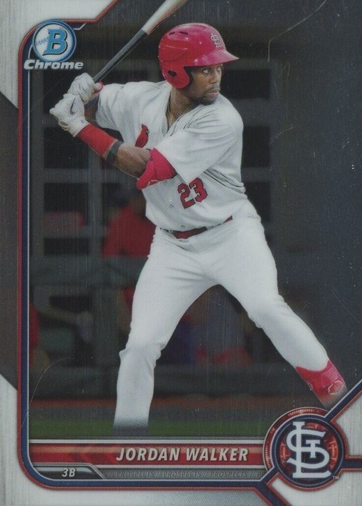 2022 Bowman Chrome Prospects Jordan Walker #BCP20 Baseball Card