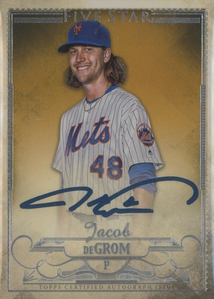 2016 Topps Five Star Autographs Jacob DeGrom #FSAJDG Baseball Card