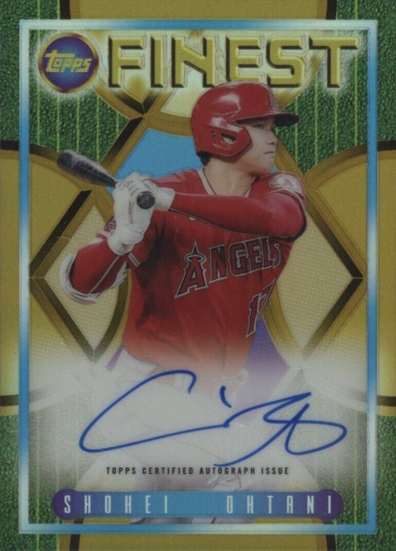 2022 Topps Finest Flashbacks 1995 Finest Autograph Shohei Ohtani #SO Baseball Card