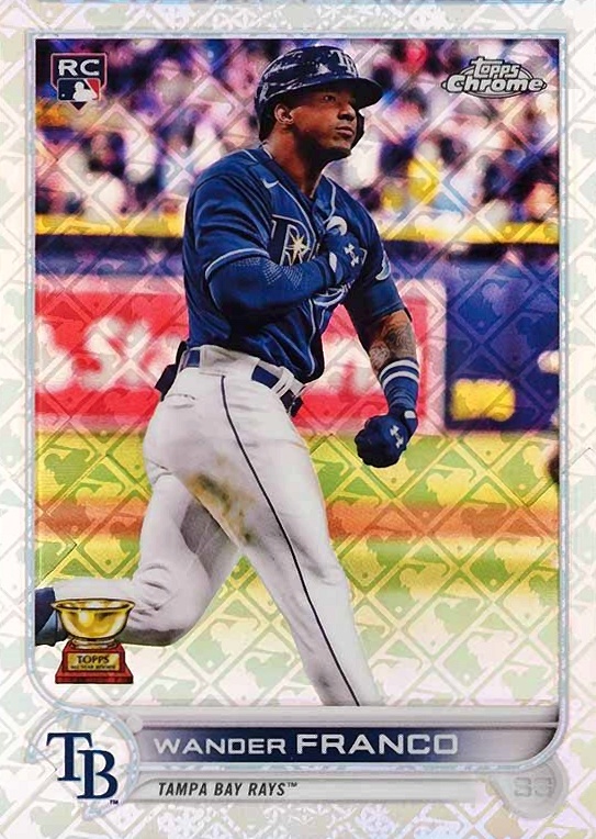 2022 Topps Chrome Logofractor Edition Wander Franco #80 Baseball Card