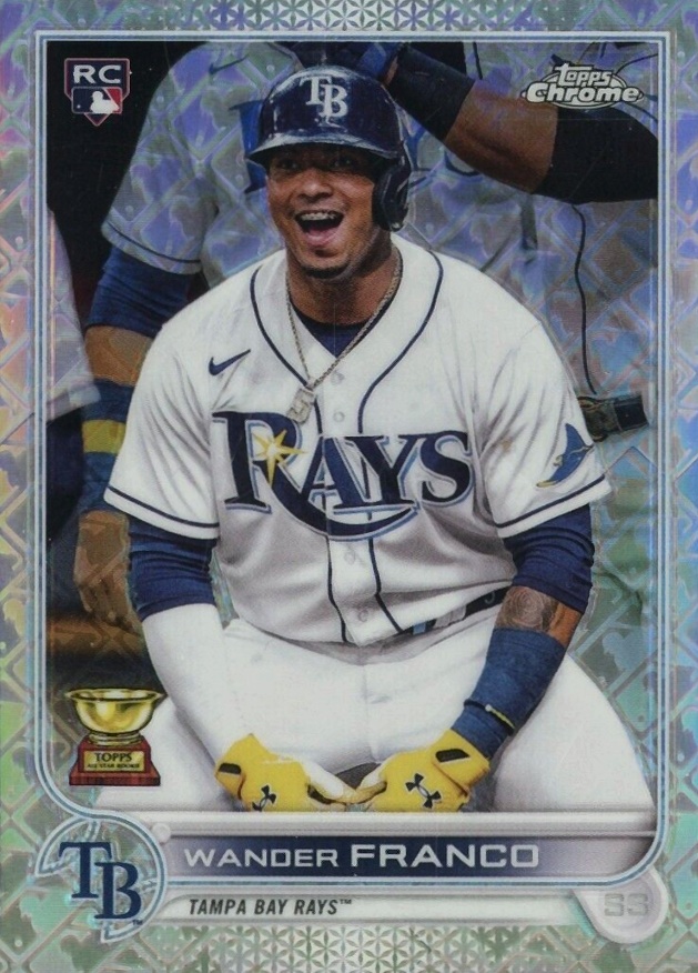 2022 Topps Chrome Logofractor Edition Wander Franco #80 Baseball Card