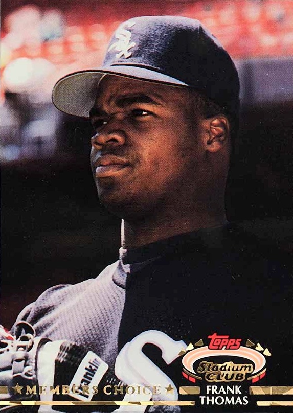 1992 Stadium Club Frank Thomas #591 Baseball Card