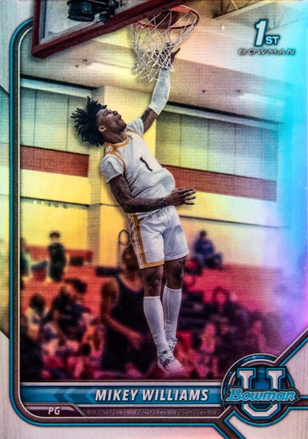 2021 Bowman University Mikey Williams #1 Basketball Card