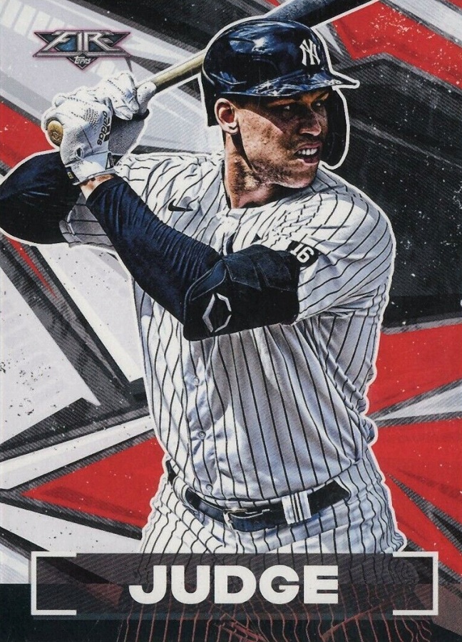 2021 Topps Fire Aaron Judge #150 Baseball Card