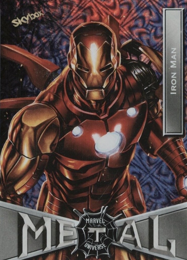 2022 Skybox Marvel Metal Universe Spider-Man Iron Man #36 Non-Sports Card