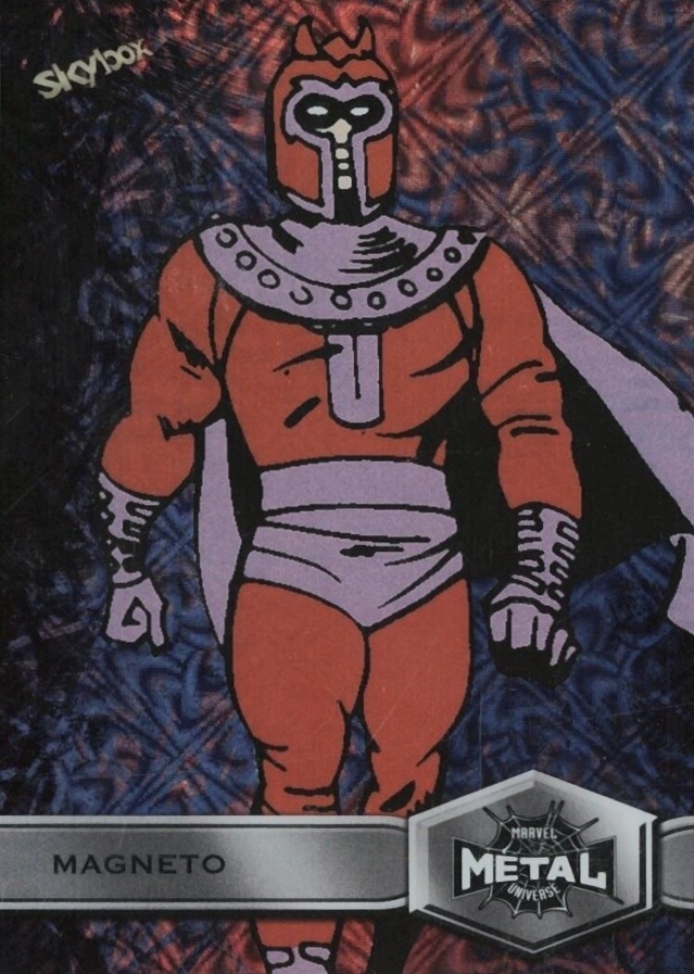 2022 Skybox Marvel Metal Universe Spider-Man Magneto #147 Non-Sports Card