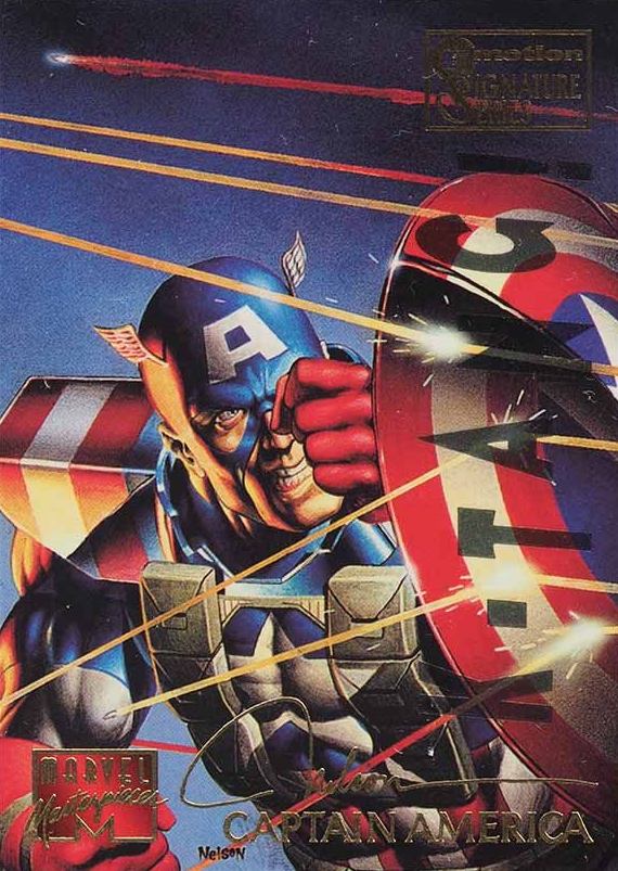 1995 Marvel Masterpieces Captain America #16 Non-Sports Card