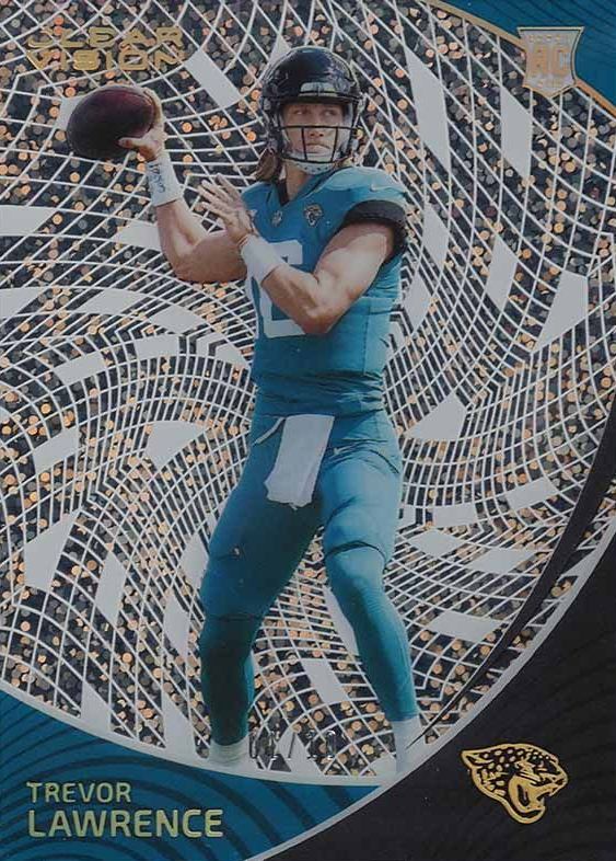 2021 Panini Chronicles Clear Vision Rookies Trevor Lawrence #CVR-1 Football Card