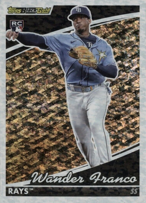 2022 Topps Update Black Gold Wander Franco #BG2 Baseball Card