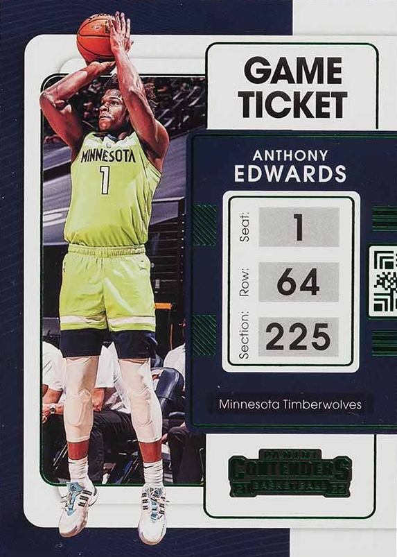 2021 Panini Contenders Anthony Edwards #5 Basketball Card