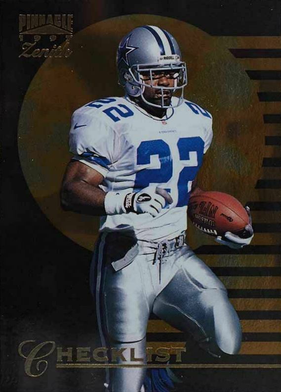 1997 Zenith Emmitt Smith Checklist #149 Football Card