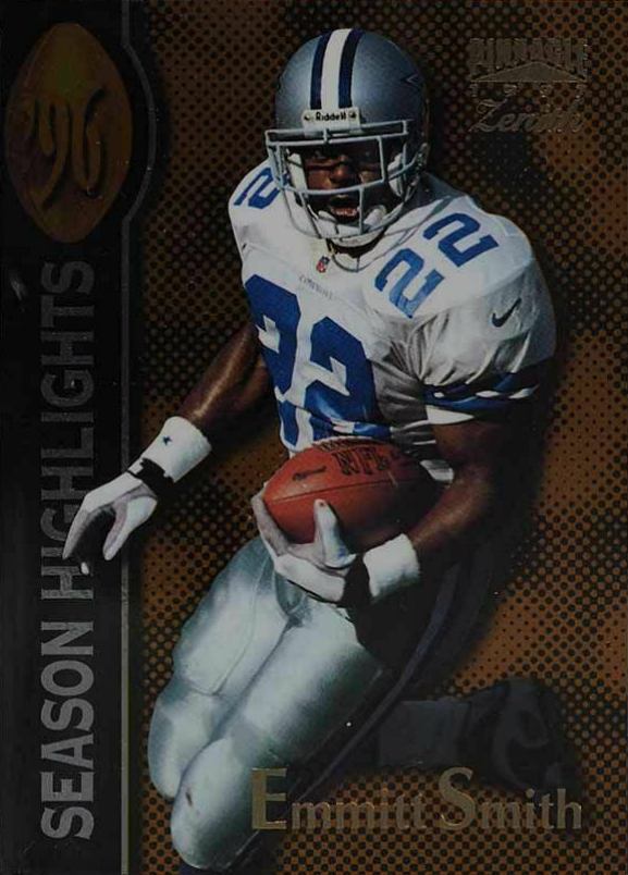 1997 Zenith Emmitt Smith #147 Football Card