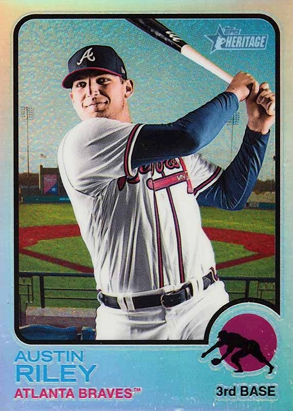 2022 Topps Heritage Austin Riley #193 Baseball Card