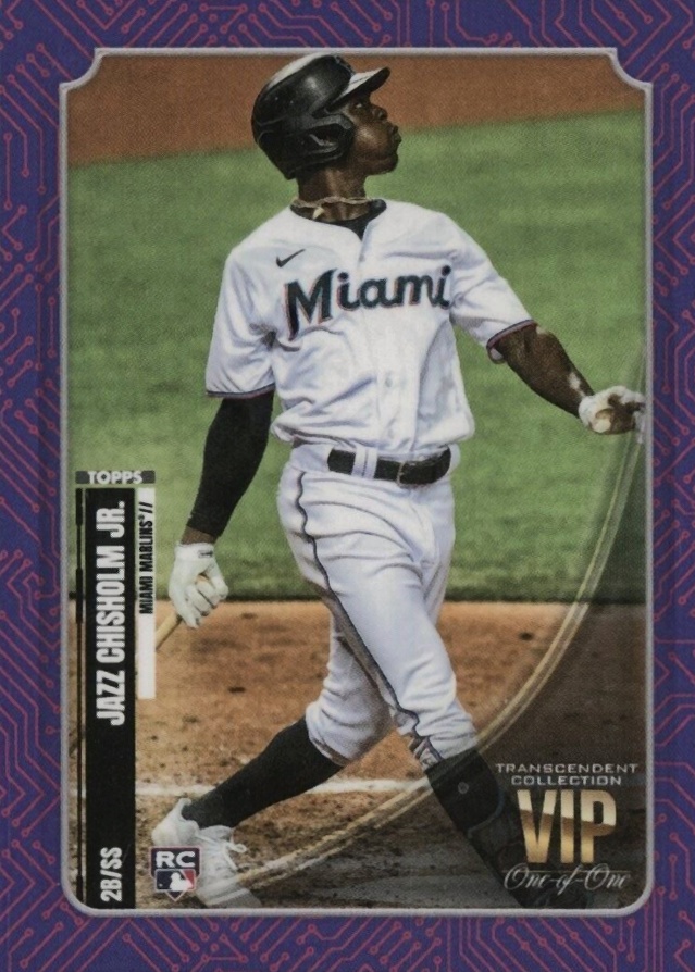 2021 Topps Transcendent VIP Party Jazz Chisholm Jr. #VIP31 Baseball Card