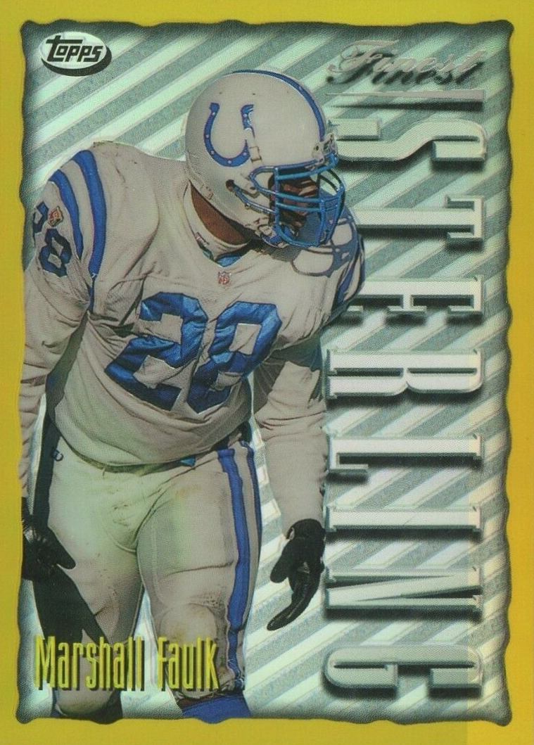 1996 Finest Marshall Faulk #173 Football Card