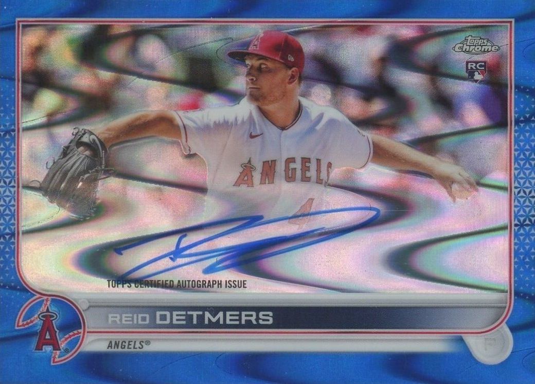 2022 Topps Chrome Rookie Autographs Reid Detmers #RARD Baseball Card