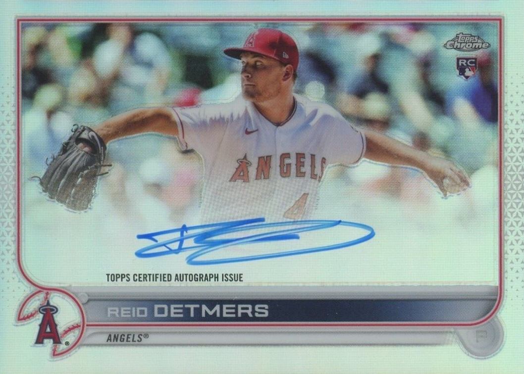 2022 Topps Chrome Rookie Autographs Reid Detmers #RARD Baseball Card