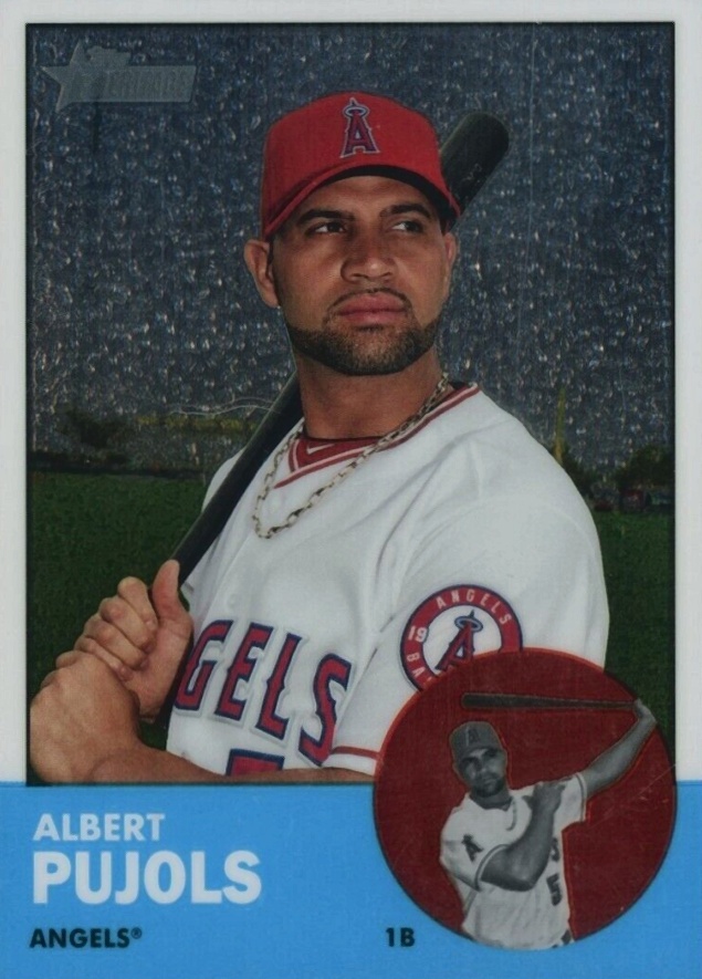 2012 Topps Heritage Chrome Albert Pujols #HP8 Baseball Card