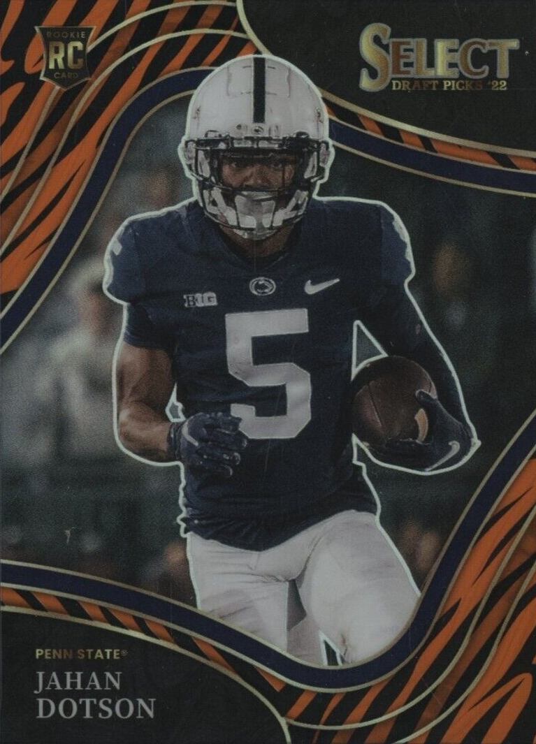 2022 Panini Select Draft Picks Jahan Dotson #196 Football Card